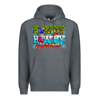 Rock Rowdy Howdy Christmas Premium Hoodie - CowhideDigitalArt