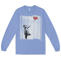 Colony Blue banksy balloon girl cute Long Sleeve Tee - maiPhamDesign