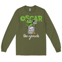 Army Green oscar the grouch Long Sleeve Tee - maiPhamDesign