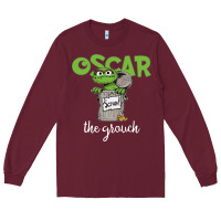Burgundy oscar the grouch Long Sleeve Tee - maiPhamDesign