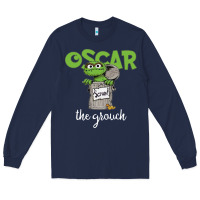 Navy oscar the grouch Long Sleeve Tee - maiPhamDesign
