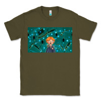 Army Green wizard boy and mouse Classic Tee - TumblerDesignByShophia