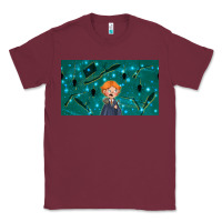 Burgundy wizard boy and mouse Classic Tee - TumblerDesignByShophia