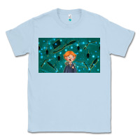 Dusty Blue wizard boy and mouse Classic Tee - TumblerDesignByShophia