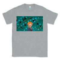 Heather Grey wizard boy and mouse Classic Tee - TumblerDesignByShophia