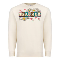 Sandshell daisy teacher Premium Sweatshirt - AdoDesignShop