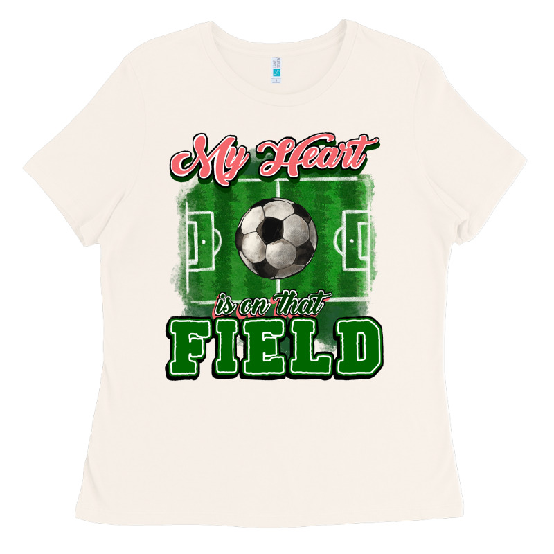 My Heart Is On That Court Soccer Ladies Tee by HowdyJamesFarm | Teevron