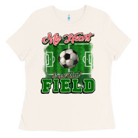 Bone My heart is on that court Soccer Ladies Tee - HowdyJamesFarm