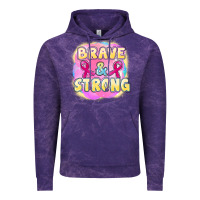 Cloud Purple brave and strong cancer Vintage Hoodie - FaDigitalArtStudio