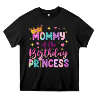 Black mommy of the birthday princess Heavy Core Tee - NancyCooperArtShop