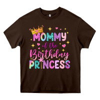 Chocolate Brown mommy of the birthday princess Heavy Core Tee - NancyCooperArtShop