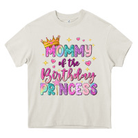 Cream mommy of the birthday princess Heavy Core Tee - NancyCooperArtShop