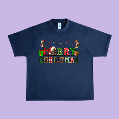 Merry Christmas Urban Heavy Tee Designed By Oliviacreatesart