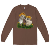 Chestnut baby goats Long Sleeve Tee - RanaPortraitStore