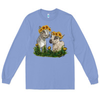 Colony Blue baby goats Long Sleeve Tee - RanaPortraitStore