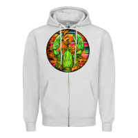 Dove Grey lobster round Zipper Hoodie - BarkalooDesign