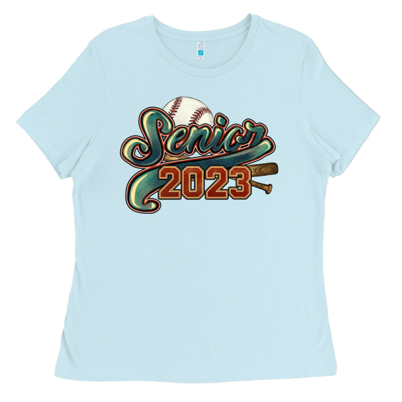 Senior 2023 Baseball Ladies Tee by HowdyJamesFarm | Teevron