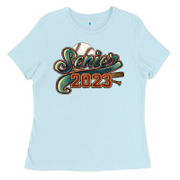 Baby Blue Senior 2023 baseball Ladies Tee - HowdyJamesFarm