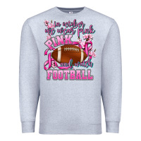 Heather Grey in october we wear pink and watch football Premium Sweatshirt - AdoDesignShop