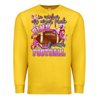 Lemon in october we wear pink and watch football Premium Sweatshirt - AdoDesignShop