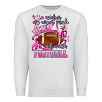 Oatmeal Heather in october we wear pink and watch football Premium Sweatshirt - AdoDesignShop