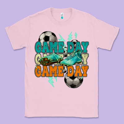 Game Day Lightning Bolt Soccer Classic Tee Designed By Howdyjamesfarm