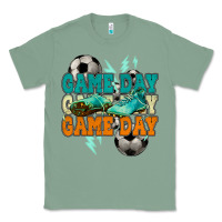 Sage Game day lightning bolt soccer Classic Tee - HowdyJamesFarm