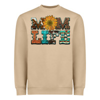 Mushroom western cowhide leopard turquoise  leather aztec sunflower mom Heavyweight Sweatshirt - Artiststas
