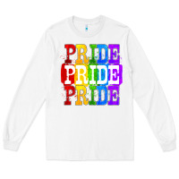 White Pride pride pride Long Sleeve Tee - FaDigitalArtStudio