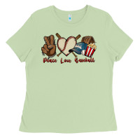 Matcha Peace love Baseball Ladies Tee - HowdyJamesFarm