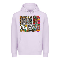 Lilac Western Merry Christmas Premium Hoodie - CowhideDigitalArt