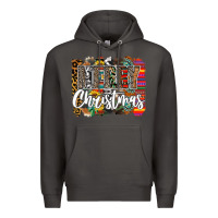 Smoke Western Merry Christmas Premium Hoodie - CowhideDigitalArt