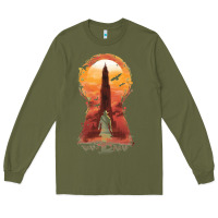 Army Green Retro Animation  Novel Art Characters Poster Long Sleeve Tee - maiPhamDesign
