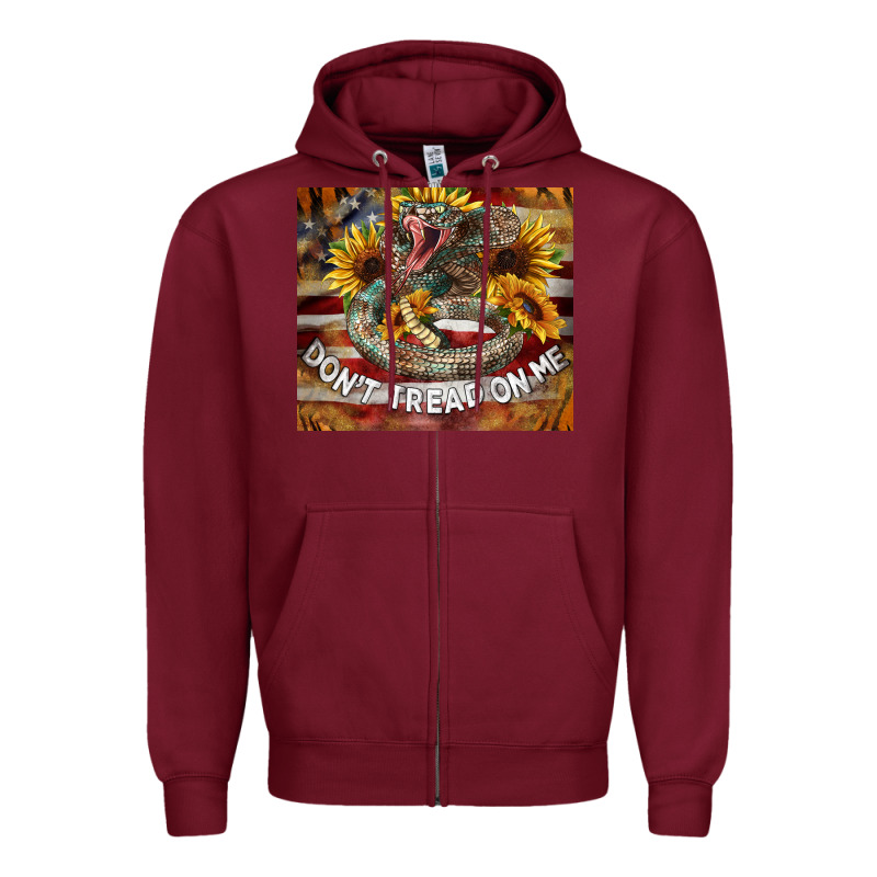 Rattle Snake Don't Tread On Me Tumbler Zipper Hoodie by BarkalooDesign | Teevron