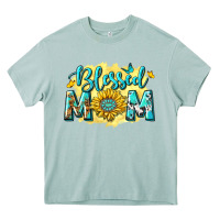 Blessed Mom With Sunflowers Heavy Core Tee | Teevron