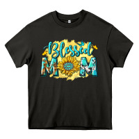 Asphalt Blessed Mom with Sunflowers Heavy Core Tee - texasbilliewilder