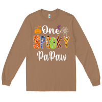 Toasted Coconut grandpa family halloween matching shirts, one spooky papaw t shirt Long Sleeve Tee - maiPhamDesign