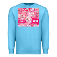 Ocean Blue breast cancer awareness pink Premium Sweatshirt - AdoDesignShop