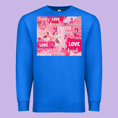 Breast Cancer Awareness Pink Premium Sweatshirt Designed By Adodesignshop