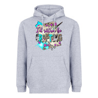 Heather Grey i d rather be crafting Heavyweight Hoodie - AdoDesignShop