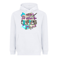 White i d rather be crafting Heavyweight Hoodie - AdoDesignShop