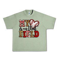 Oil Green my heart is on that field baseball Urban Heavy Tee - Jasminsmagicworld
