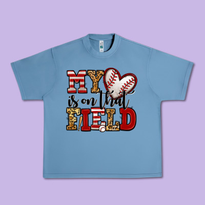 My Heart Is On That Field Baseball Urban Heavy Tee Designed By Jasminsmagicworld