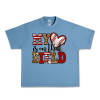 Pebble Blue my heart is on that field baseball Urban Heavy Tee - Jasminsmagicworld