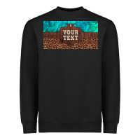 Black preview custom name turquoise stone leopard bull skull license plate Heavyweight Sweatshirt - Artiststas