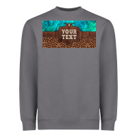 Storm preview custom name turquoise stone leopard bull skull license plate Heavyweight Sweatshirt - Artiststas