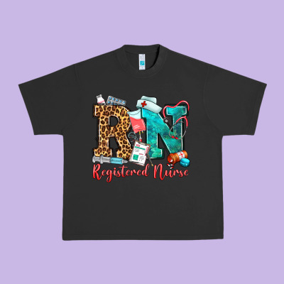 Registered Nurse Urban Heavy Tee Designed By Oliviacreatesart