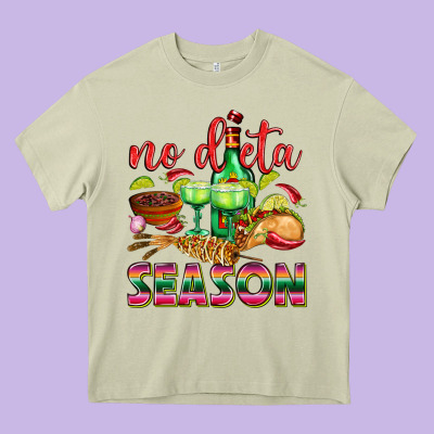 No Dieta Season Heavy Core Tee Designed By Texasbilliewilder