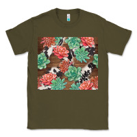 Army Green succulents and cowhide Classic Tee - TumblerDesignByShophia