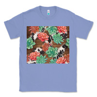 Colony Blue succulents and cowhide Classic Tee - TumblerDesignByShophia